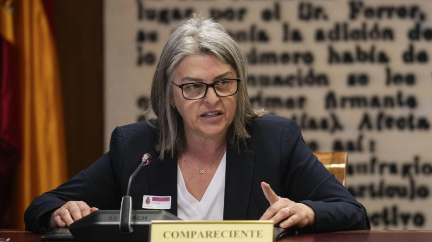 Francisca Muñoz 'La Paqui,' esposa de Santos Cerdán, en la comisión de investigación del Senado