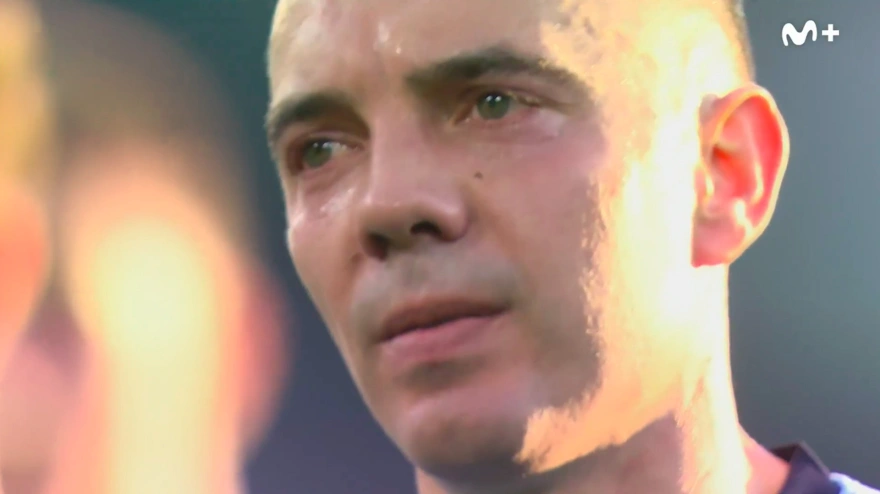 Iago Aspas se emociona tras la eliminación del Celta en la Europa League