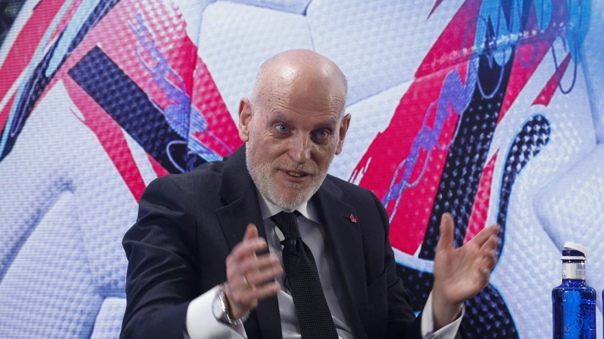 Javier Tebas durante un evento de La Liga