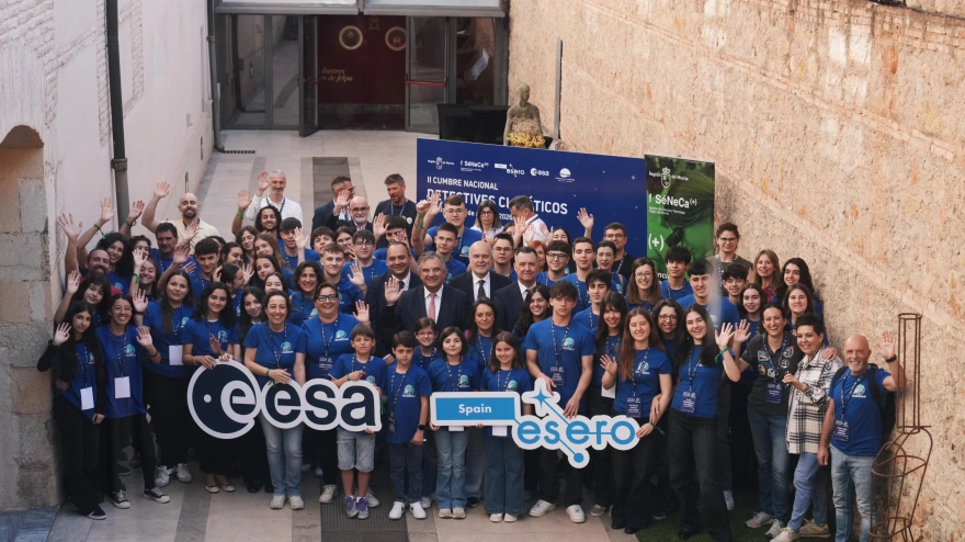 Participantes del proyecto Detectives Climáticos antes de presentar sus proyectos