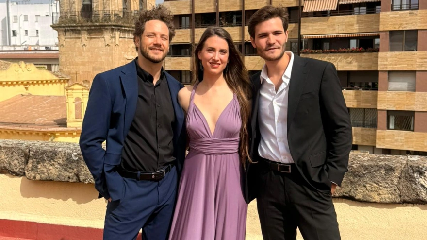 De izquierda a derecha: Daniel Siges, Ana San Martín y Rubén López