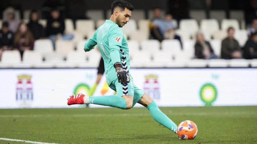 Dani Martín en un partido del CD Tenerife
