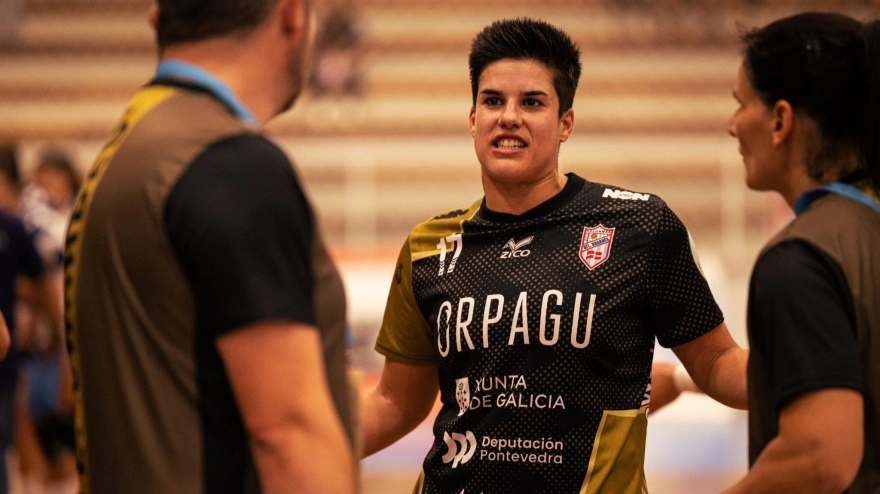 Cristina Cifuentes, en un partido con el Mecalia Atlético Guardés