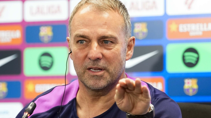 Hansi Flick habló de la lesión de Lamine Yamal que le hará perderse lo que resta de temporada.