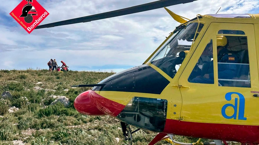 Imagen archivo del rescate a un senderista en Pego