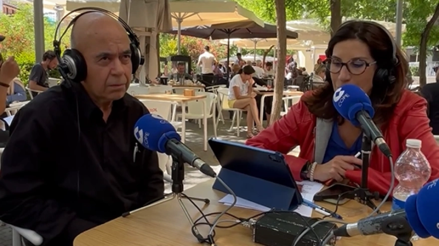 Miguel Antonio, el propietario del restaurante La Oliva durante la entrevista en 'Mediodía COPE'