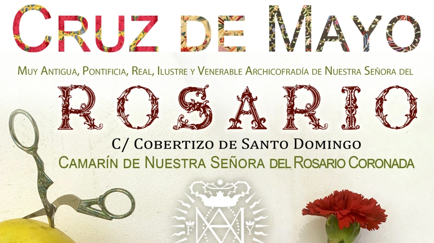 Cartel de la Cruz de Mayo de la Archicofradía del Rosario