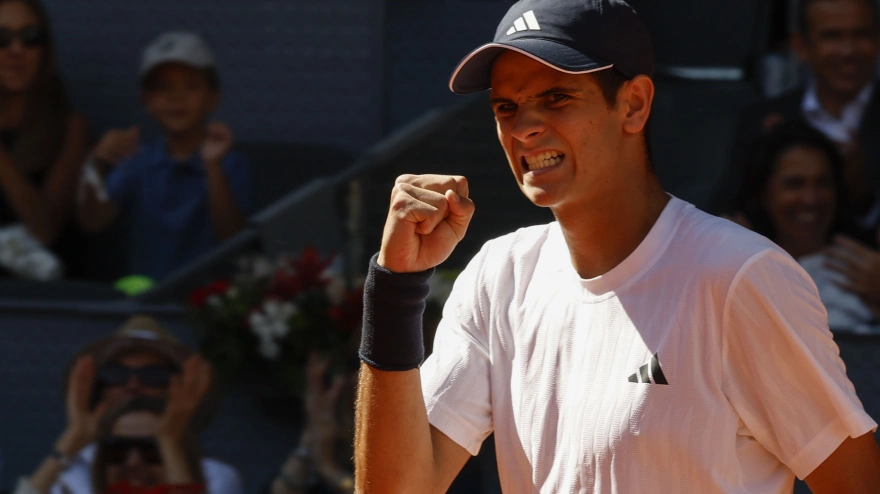 Rafa Jódar, durante su partido ante Kopriva