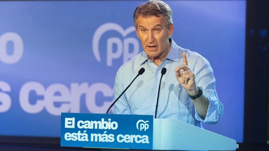 (Foto de ARCHIVO)El presidente del PP, Alberto Núñez Feijóo, interviene durante la clausura del II Foro de Diputaciones, Cabildos y Consells del Partido Popular, en el Auditorio de Castellón, a 3 de julio de 2026, en Castellón, Comunidad Valenciana (España). Este encuentro de carácter nacional, que se ha celebrado entre el 2 y el 3 de julio, ha reunido a diputados y dirigentes populares con el objetivo de reivindicar el municipalismo y definir el modelo de gestión de los gobiernos provinciales e insulares.Carme Ripollés / Europa Press03 JULIO 2026;COMUNITAT VALENCIANA;PRECAMPAÑA;PPCV03/7/2026