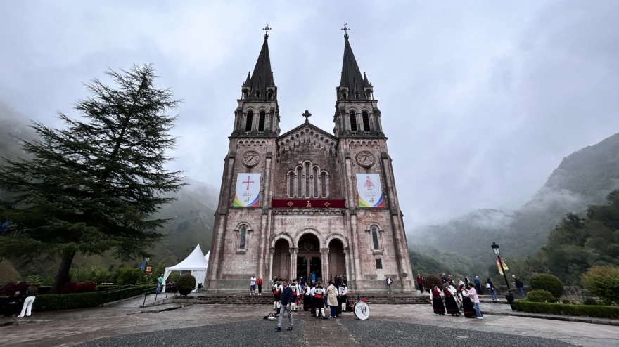 Una imagen de la Basílica de Covadonga, punto neurálgico de las celebraciones del Día de Asturias