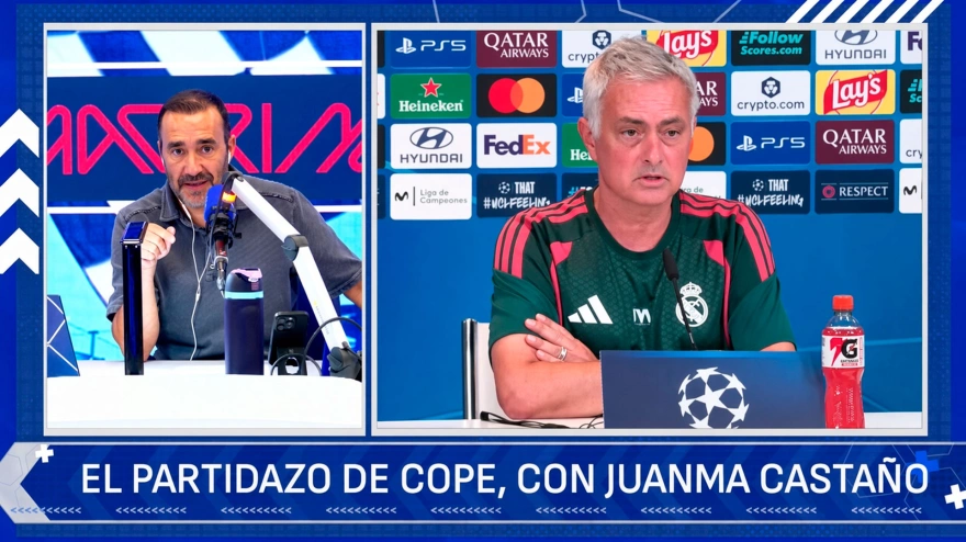 Juanma Castaño y José Mourinho
