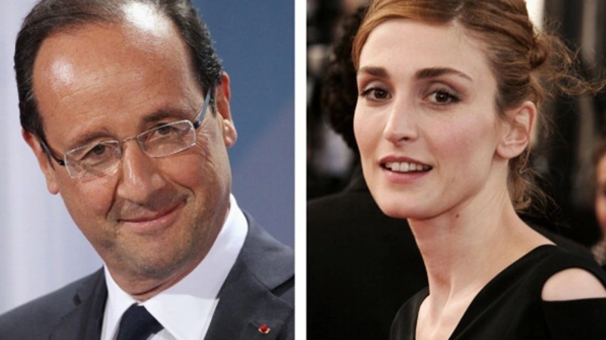 El ex presidente francés François Hollande y la actrizJulie Gayet