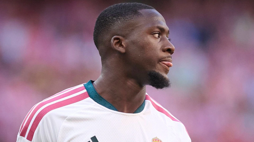 Ibrahima Konaté, durante un partido del Real Madrid