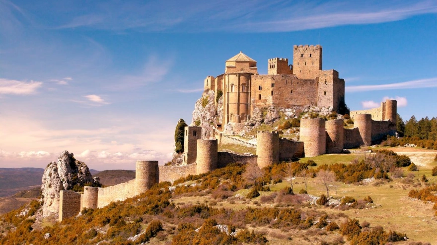 El castillo de Loarre ha sido escenario de numerosos rodajes cinematográficos.