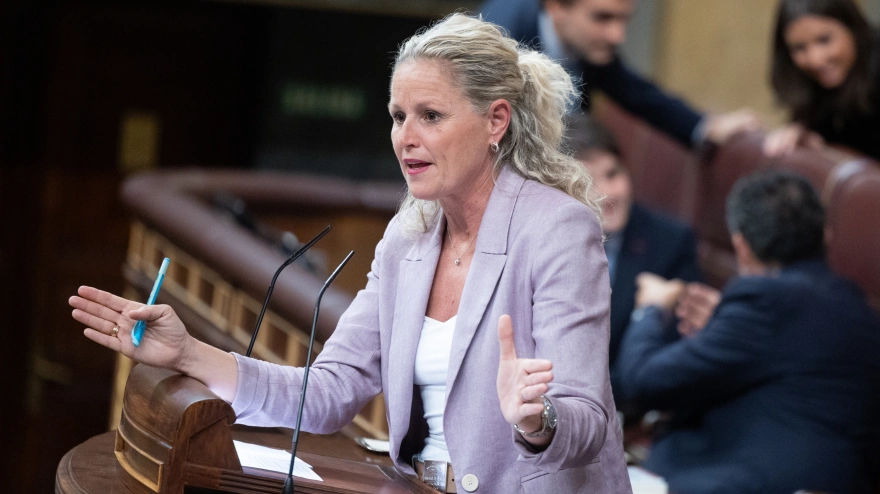 (Foto de ARCHIVO)La portavoz de la Ejecutiva Federal del PSOE, Montse Mínguez, durante una sesión plenaria, en el Congreso de los Diputados, a 2 de octubre de 2026, en Madrid (España). El Congreso vota hoy la convalidación o derogación de los dos Reales Decretos en materia de vivienda publicados por el Gobierno esta semana en el BOE. En concreto se tratan del Real Decreto-ley 26/2026, de 29 de septiembre, por el que se adoptan medidas urgentes para la protección de la función social de la vivienda y la ampliación de la oferta de vivienda asequible, y del Real Decreto-ley 27/2026, de 29 de septiembre, por el que se adoptan medidas urgentes para reforzar la estabilidad de los contratos de arrendamiento de vivienda habitual.Jesús Hellín / Europa Press02/10/2026
