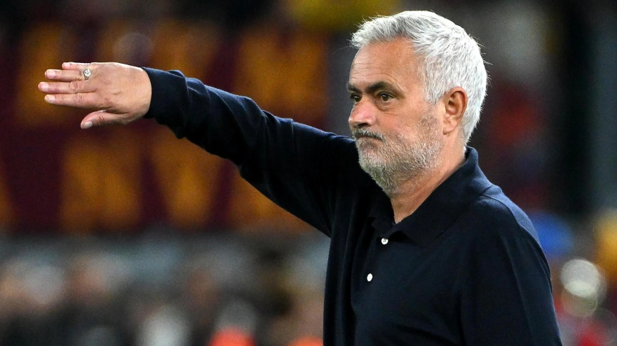 José Mourinho, en el Roma - Real Madrid