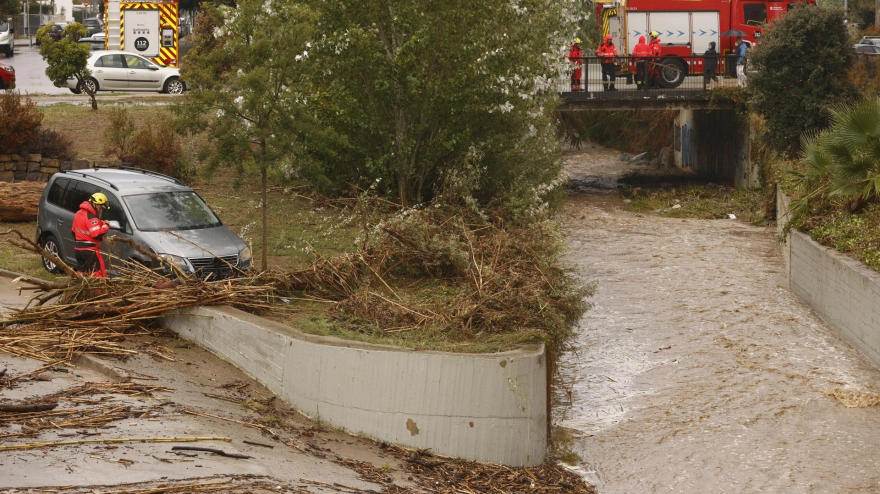 Imagen de archivo de las intensas lluvias que sufrió Cataluña a principios de octubre