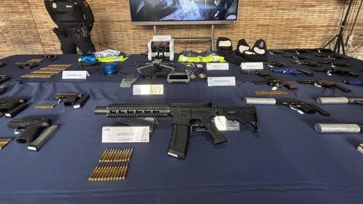 Material intervenido por la Policía Nacional