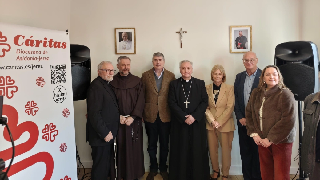 Inauguración y bendición de la nueva sede de Cáritas de Asidonia-Jerez en calle Corredera