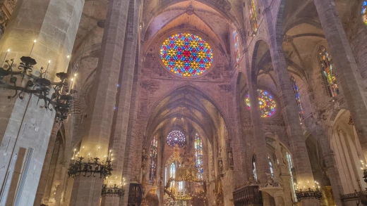 Interior de la Catedral de Mallorca.