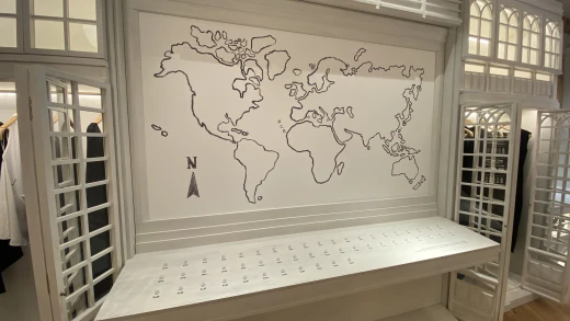 El mapamundi con los Zaras que hay en el mundo y su año de apertura