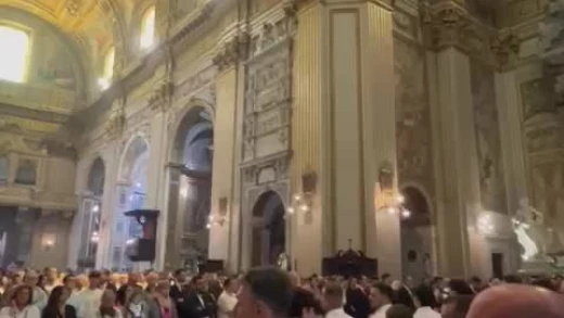 Misa presidida por el Obispo de León en Roma