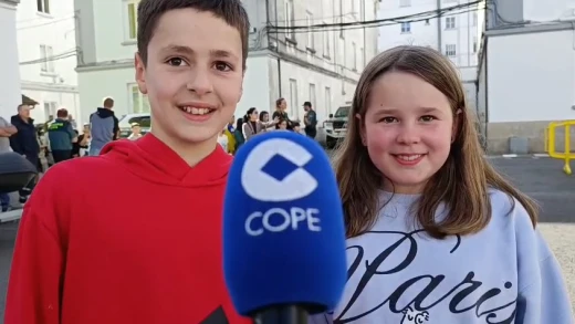 Pablo y Sofía: Alumnos del Colexio de Anexa de Lugo