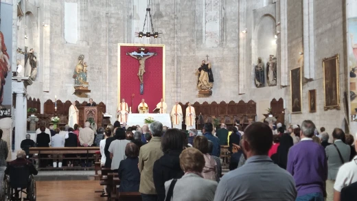 Eucaristía solemne que se ha celebrado este domingo en la Iglesia conventual de San Pablo