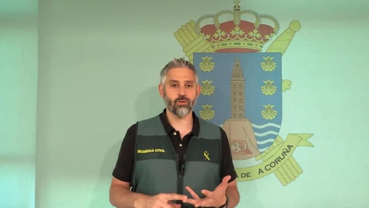 Alberto González, del equipo @rroba de la Guardia Civil de Galicia