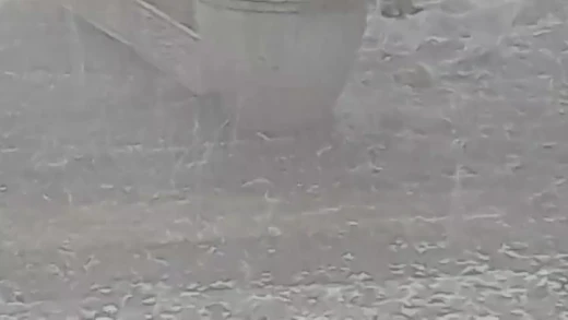 Gran tormenta de lluvia y granizo en Guadalajara