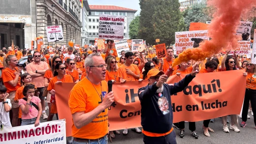 Así ha sido la protesta de los profesores de la concertada