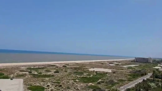 Desagües de la Albufera en las playas