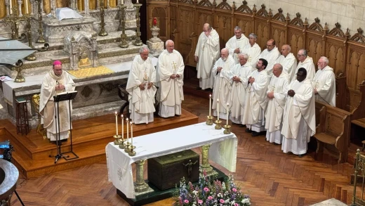 Día de la celebración con el Obispo y los catorce sacerdotes