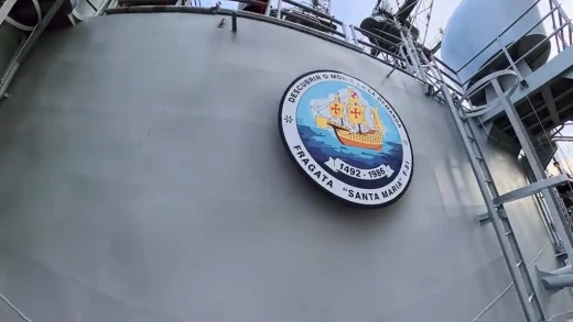 La veterana fragata Santa María pudo ser visitada en el puerto de Barcelona con motivo del Salón Náutico de la ciudad.