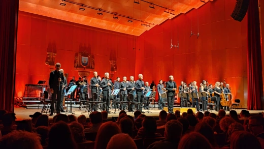 La Banda Municipal de Música se encargó de la segunda parte del concierto