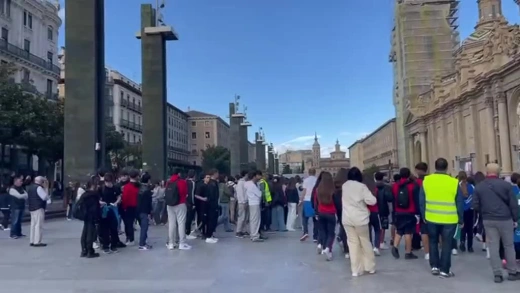 Los jóvenes han llegado en peregrinaje desde diferentes parroquias