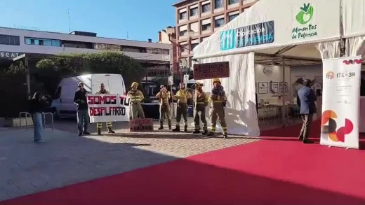 Protestas de Bomberos forestales y agentes medioambientales