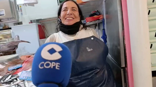 Marisol, propietaria de la pescadería de su mismo nombre