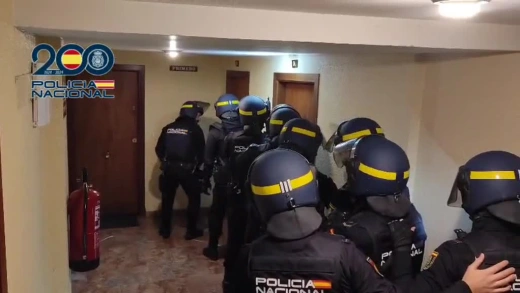 Así ha sido el registro de la policía