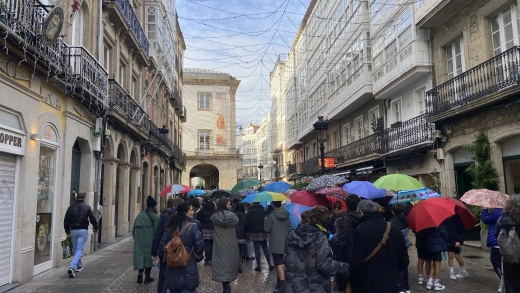Marcha Baixo O Mesmo Paraugas en A Coruña
