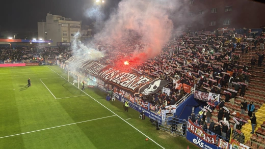 Fondo sur, con la afición del Sevilla
