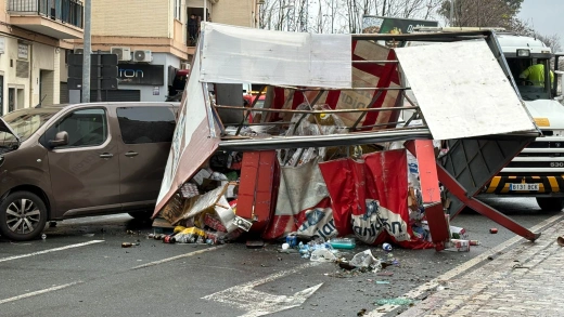 Imagen tras el accidente