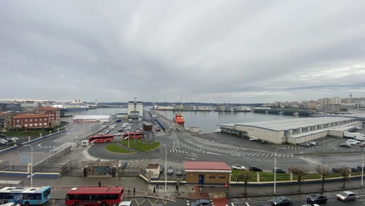 El crucero Borealis, en el puerto de A Coruña