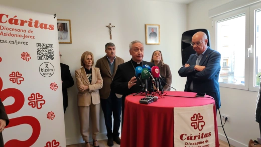 Intervención de monseñor Rico Pavés en la inauguración de la nueva sede de Cáritas de Asidonia-Jerez en calle Corredera