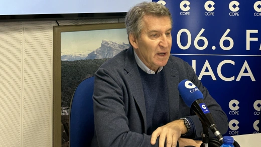 Feijóo habla en COPE Jaca sobre VOX y Sánchez