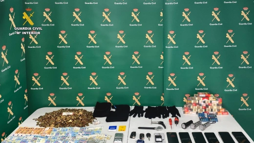 Efectos incautados a 'La Banda del Moko'