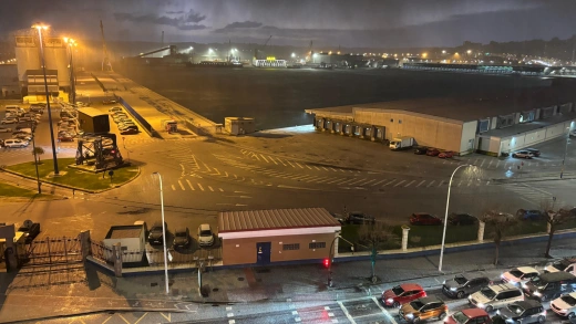 Granizada caída en A Coruña a las 8:30h de la mañana de este viernes