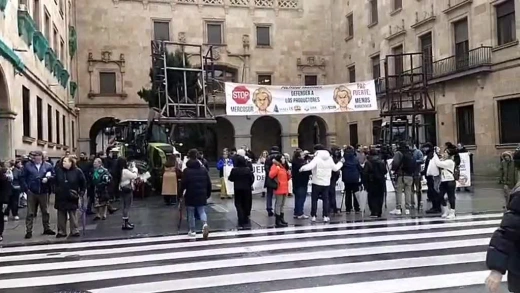 Vídeo protestas apicultores en Salamanca