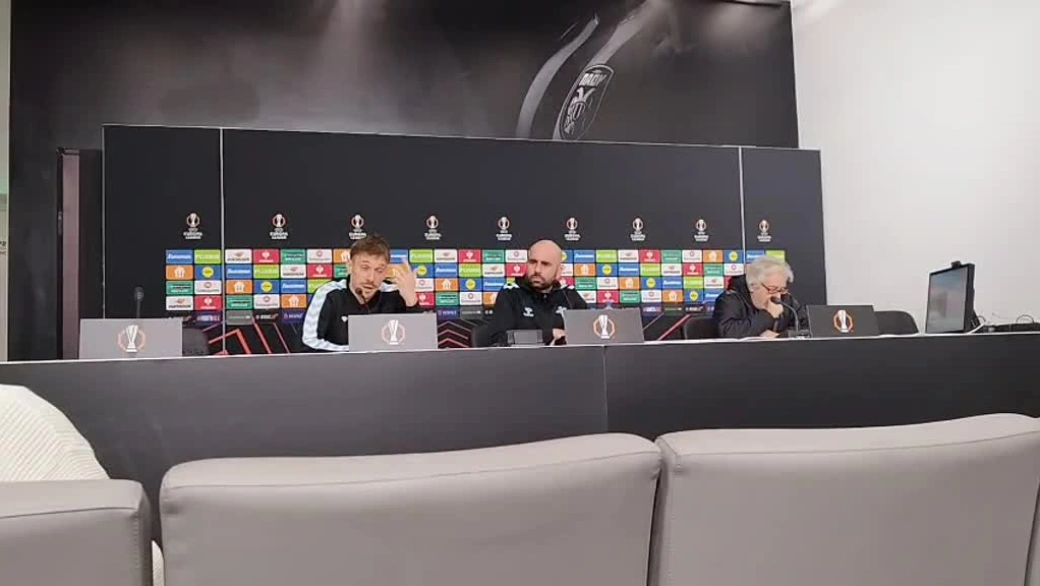 Radu, en rueda de prensa previa al PAOK
