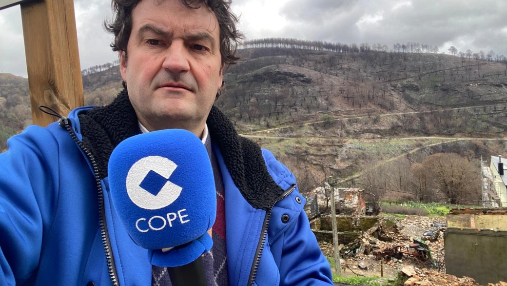 San Vicente de Leira, en Ourense, tras los fuegos forestales